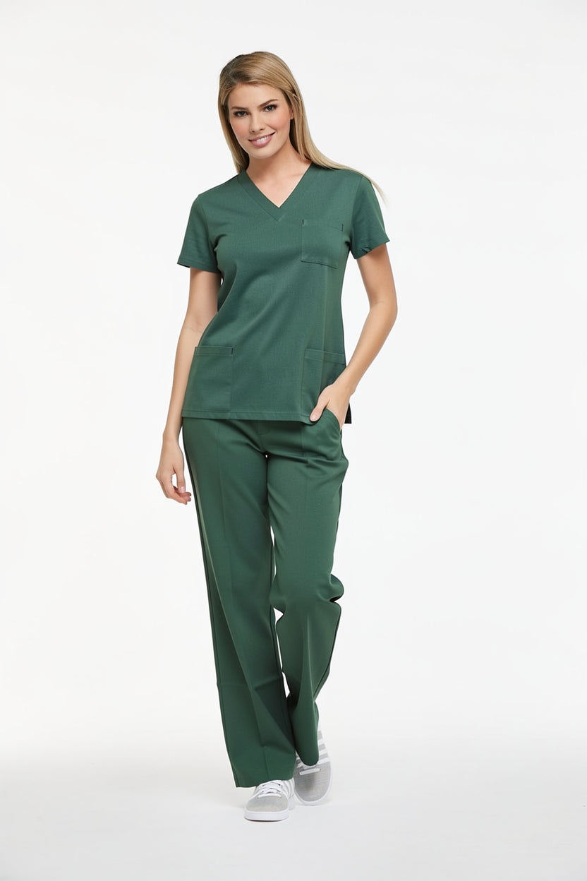 Çam Yeşili Hemşire Forması & Scrubs Takımları