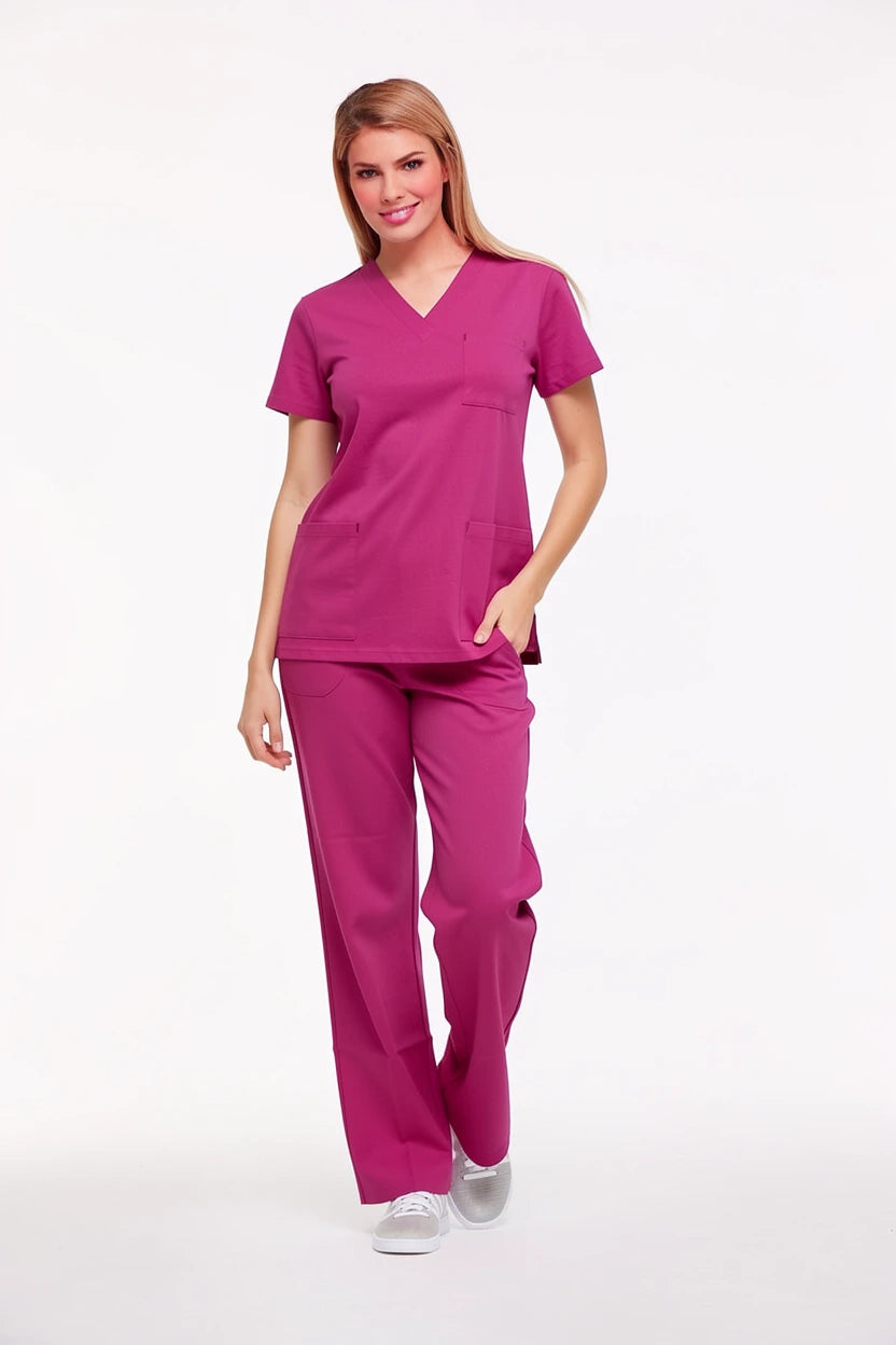 Fuşya Hemşire Forması & Scrubs Takımları