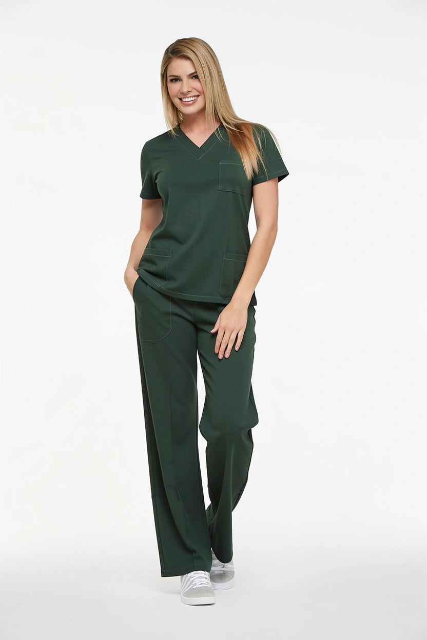 Koyu Yeşil Hemşire Forması & Scrubs Takımları