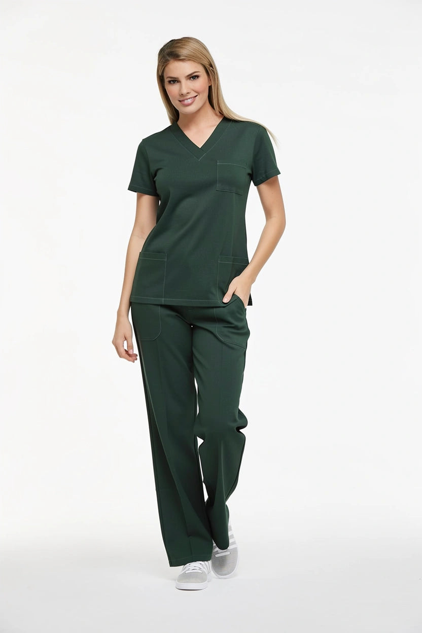 Koyu Yeşil Hemşire Forması & Scrubs Takımları