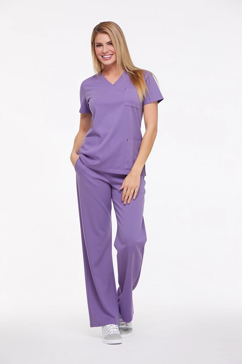 Lila Hemşire Forması & Scrubs Takımları