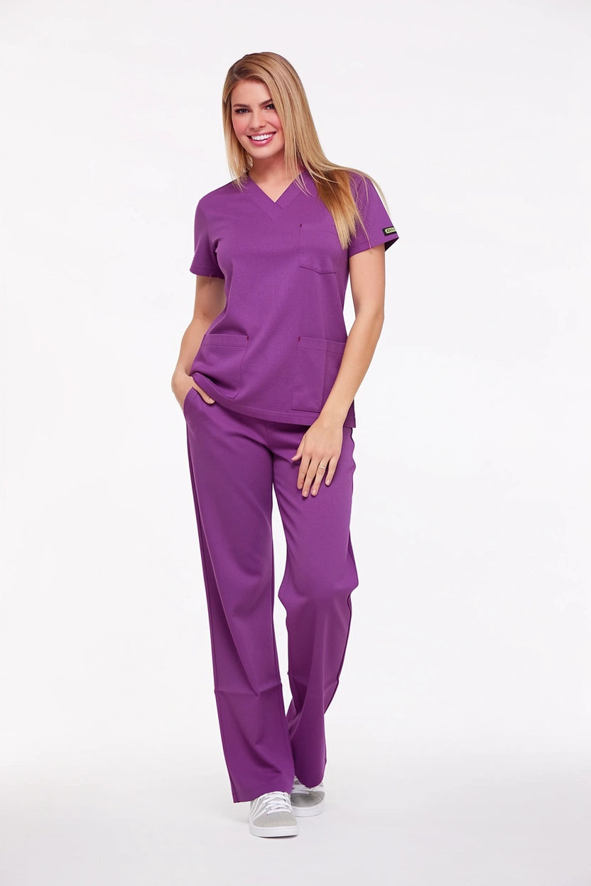 Mor Hemşire Forması & Scrubs Takımları