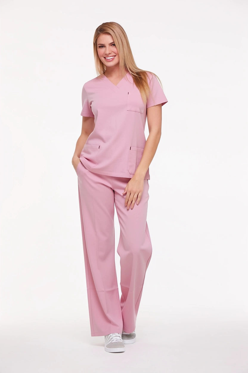 Pembe Hemşire Forması & Scrubs Takımları
