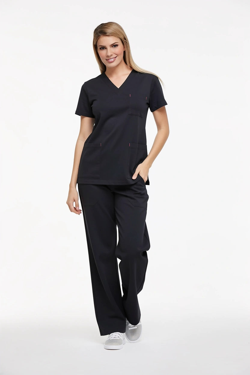 Siyah Hemşire Forması & Scrubs Takımları