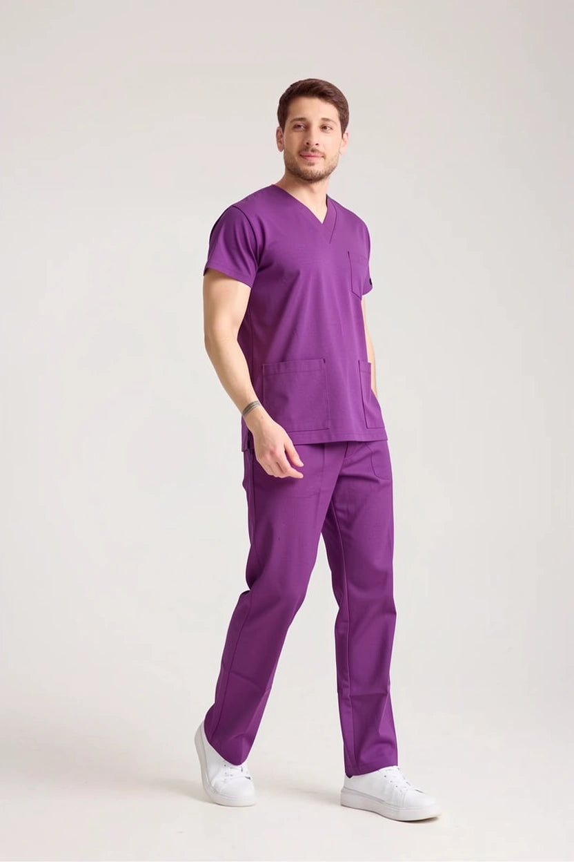 Mor Hemşire Forması & Scrubs Takımları