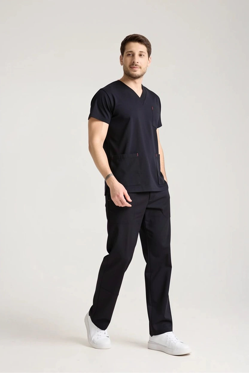 Siyah Hemşire Forması & Scrubs Takımları