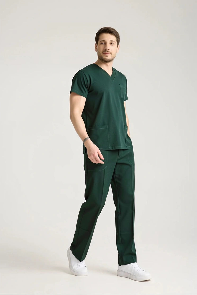 Koyu Yeşil Hemşire Forması & Scrubs Takımları